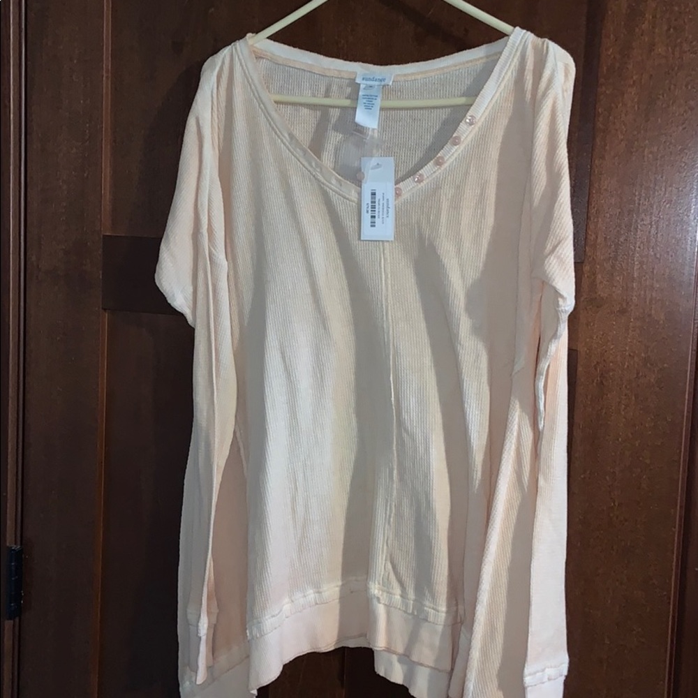 Sundance poppy thermal knit long sleeve